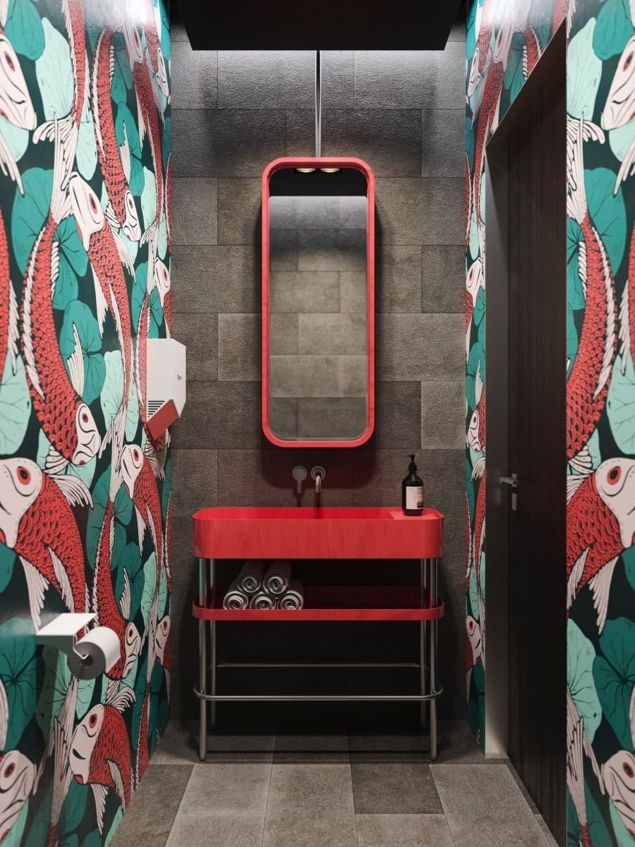 Необычный интерьер туалета