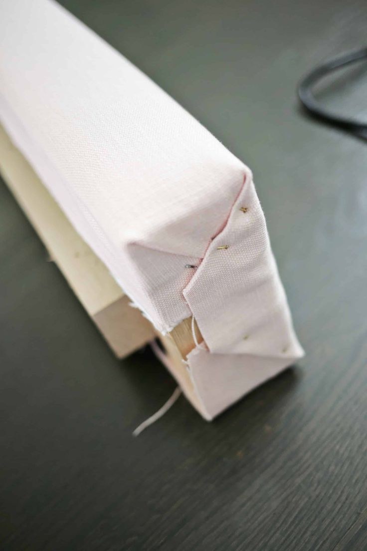 Как обернуть угол тканью