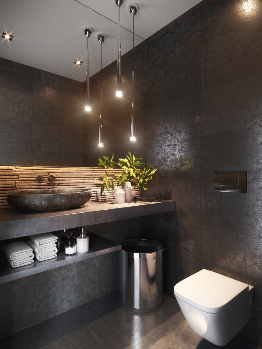 Микроцемент ванная лофт