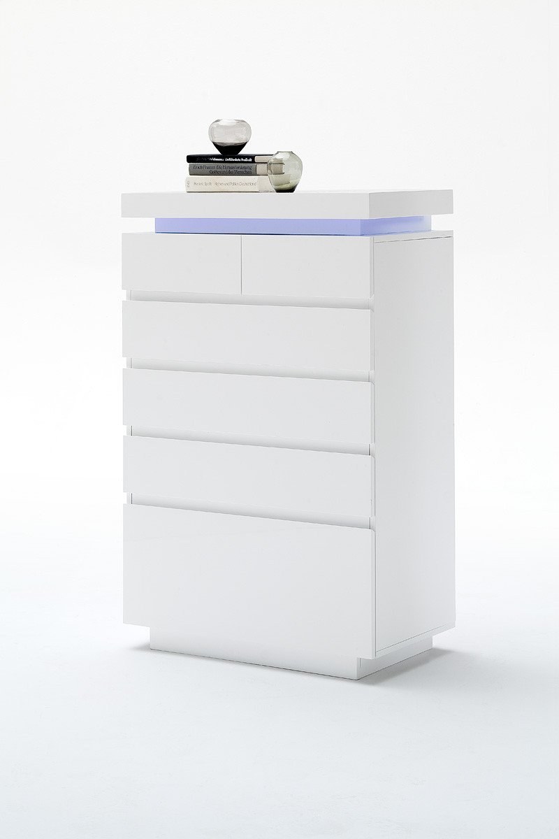 Тумба Глосс белая глянцевая