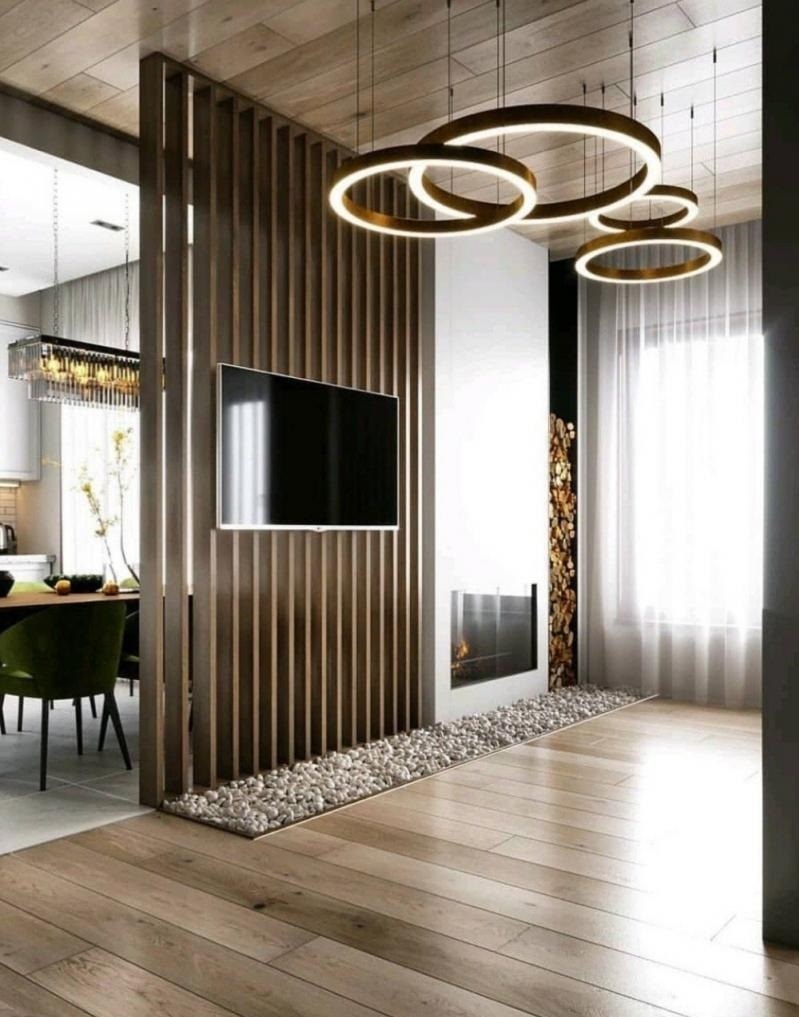 Рейки в интерьере