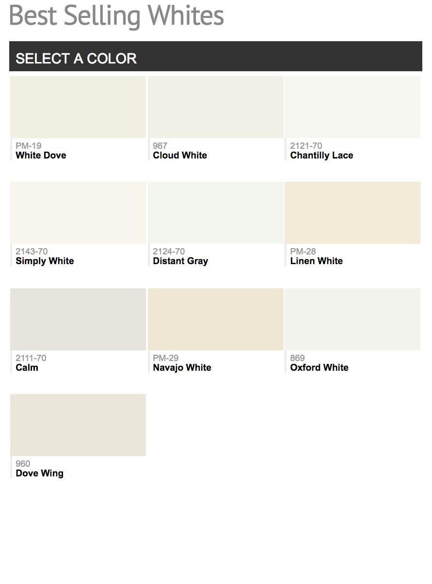 Benjamin Moore краска белая