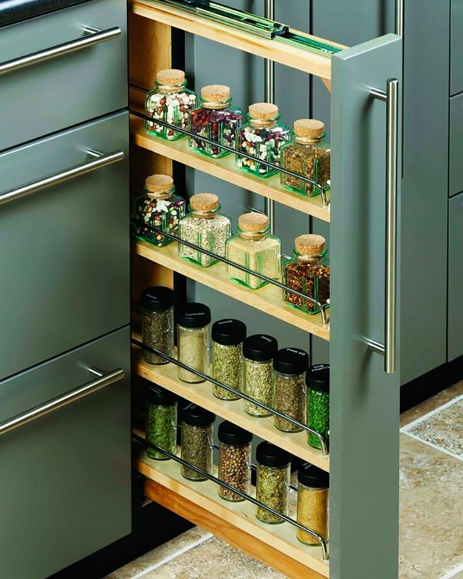 Выдвижной шкаф для кухни