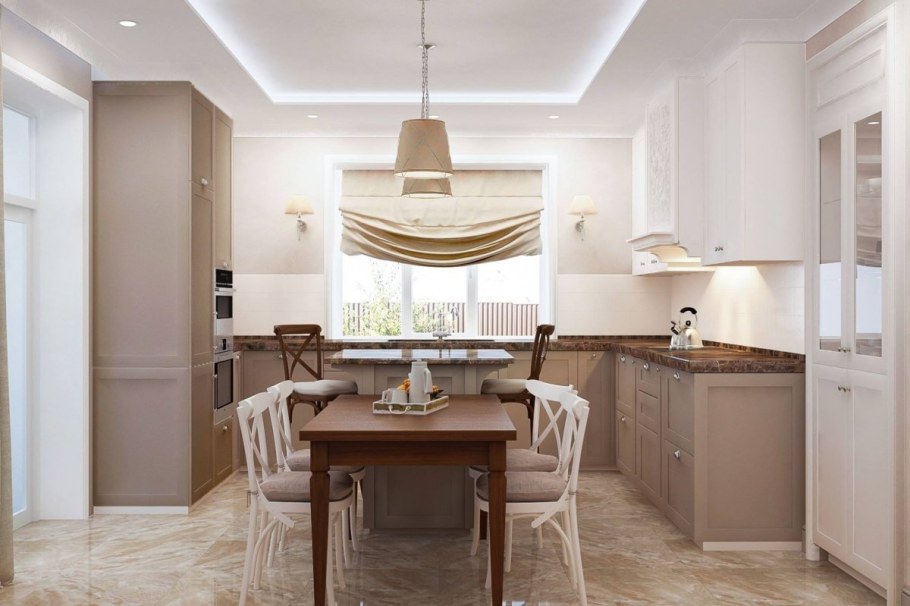 Кухня столовая планировка