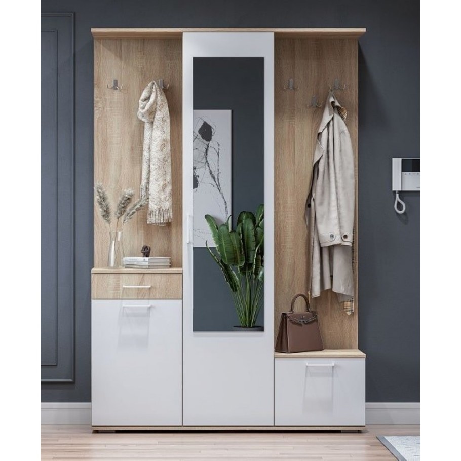 Прихожая пр 1 дуб сонома белый