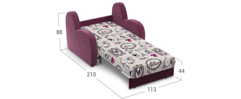 Диван аккордеон ширина 90см