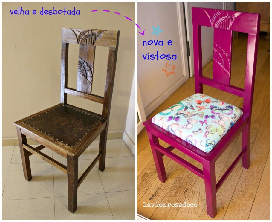 Переделка старых деревянных стульев