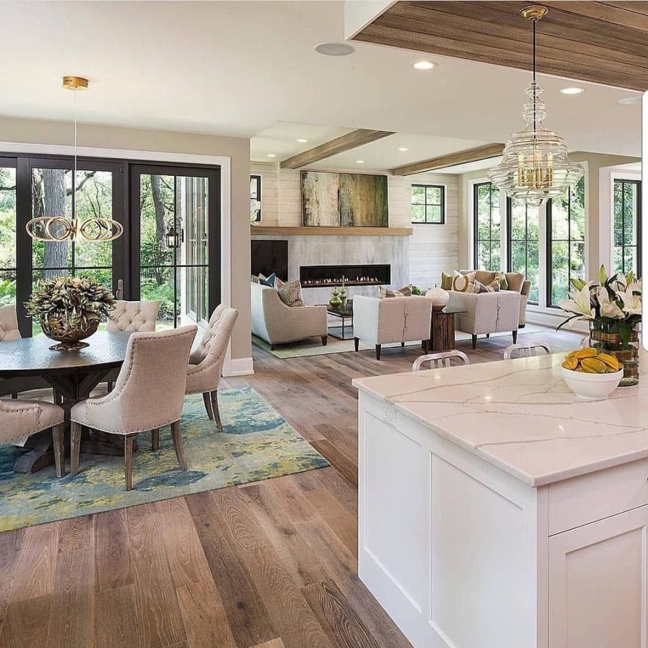 Кухни гостиные в частном доме