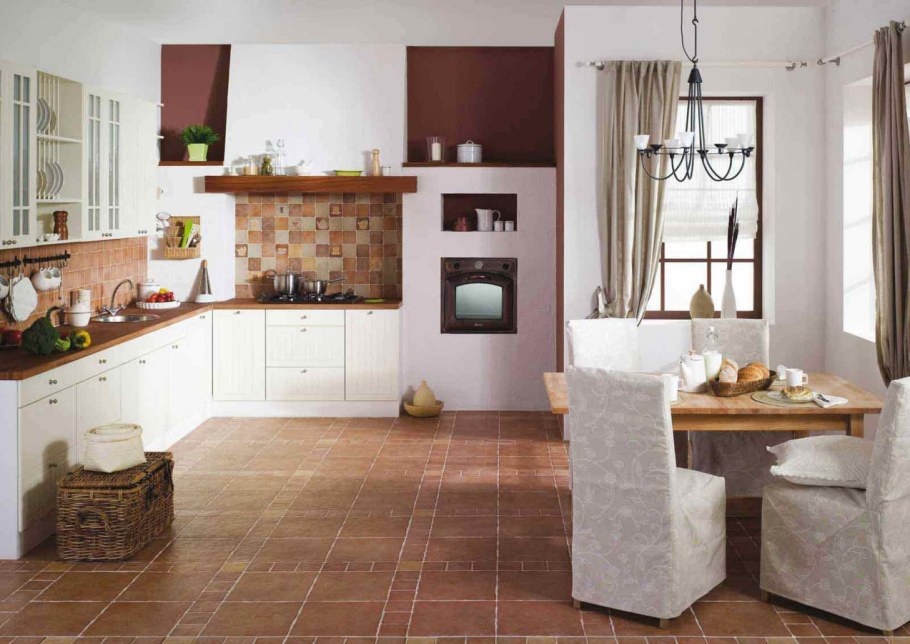 Плитка на кухню на пол