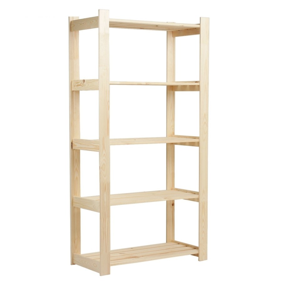 Стеллаж деревянный "Альфа-мини", 64×28×118см