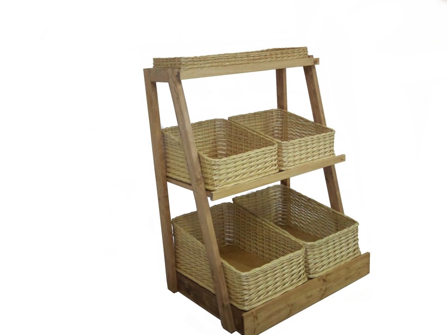 Стеллаж для овощей из дерева