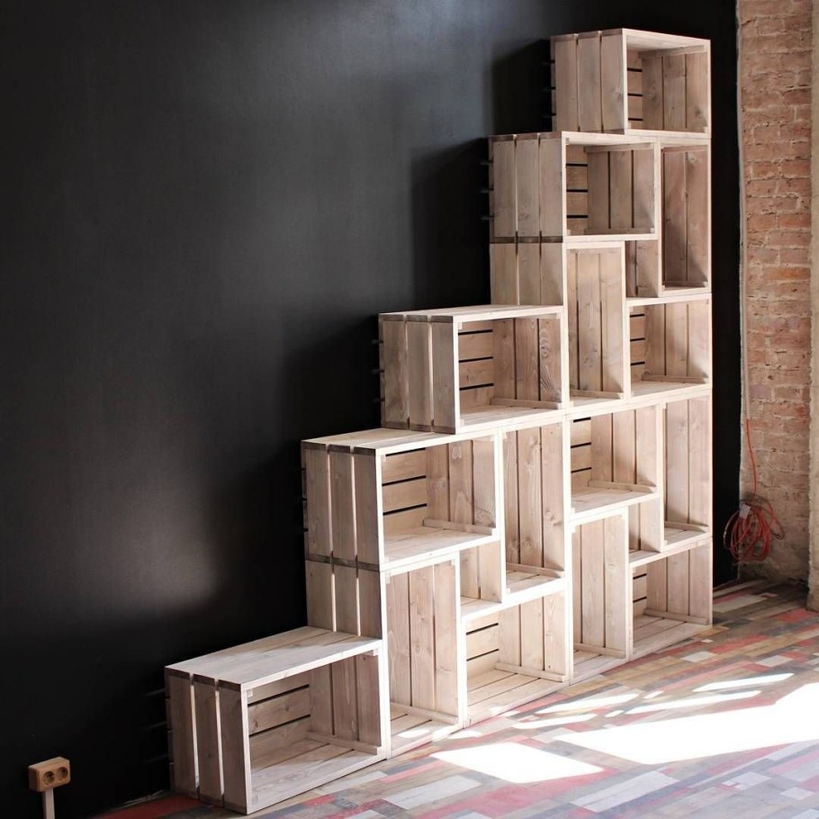 Стеллаж из досок