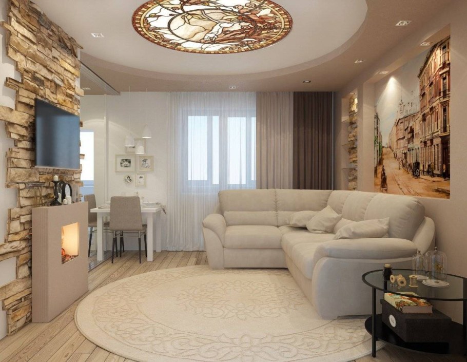 Красивая гостиная в квартире