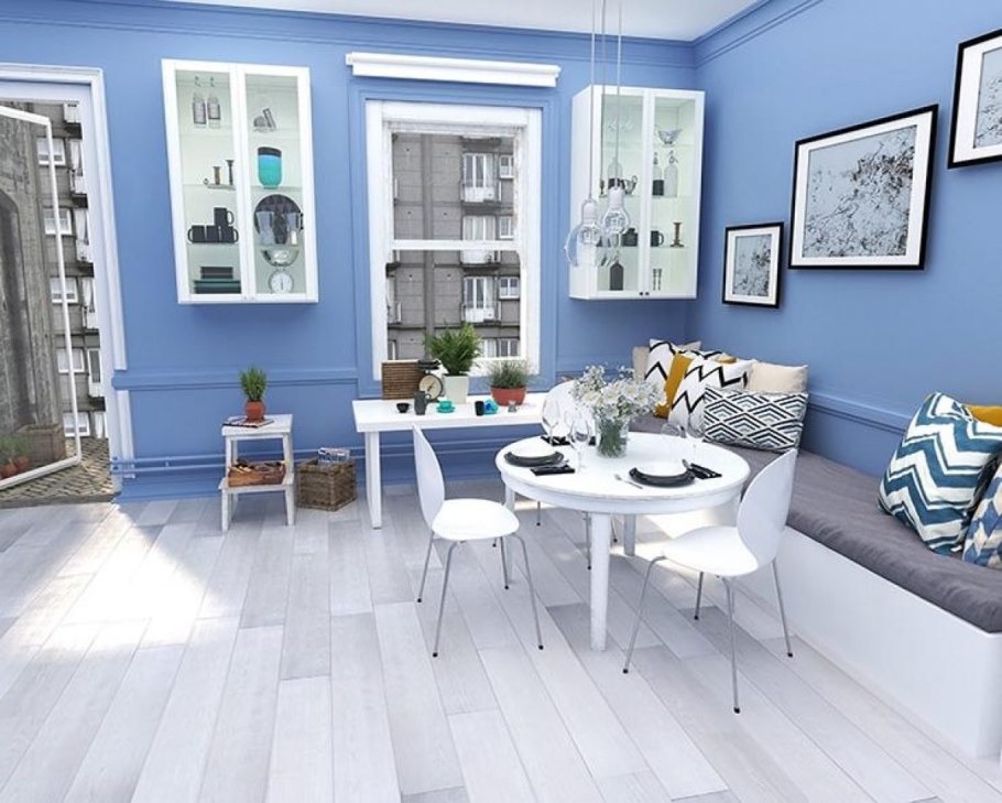 SPC ламинат серый