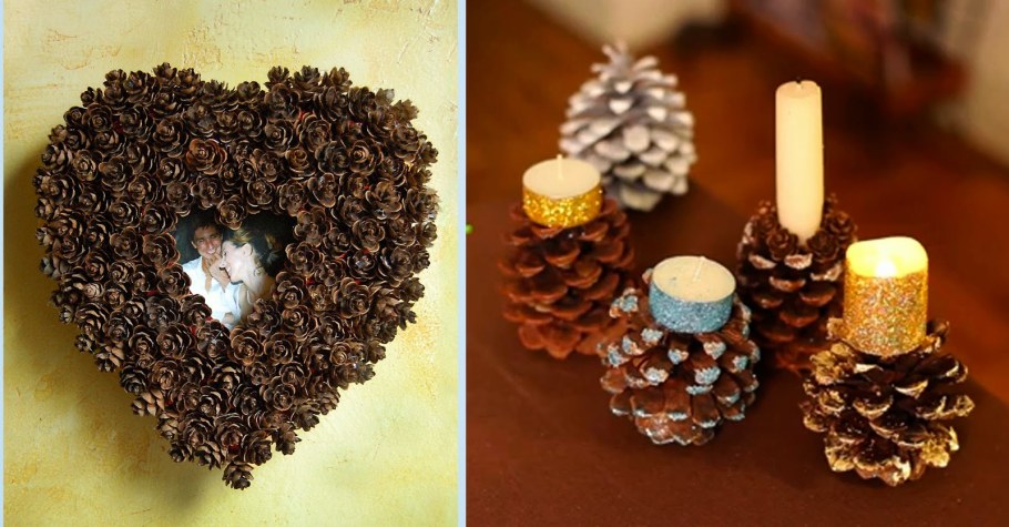 Подарки из шишек