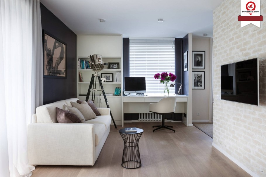 Интерьер однокомнатной квартиры