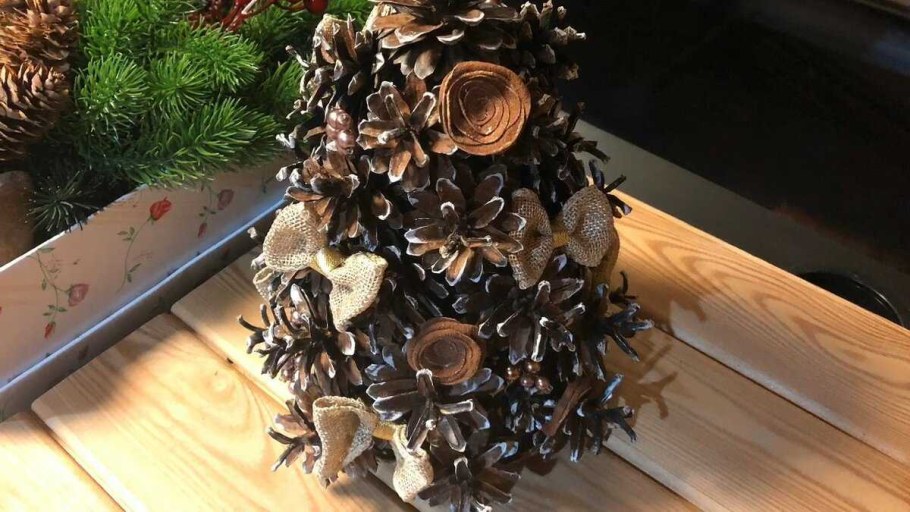 Елочные украшения из природных материалов