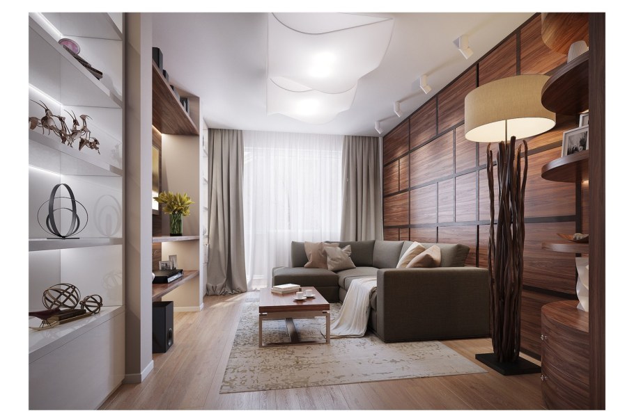 Современный интерьер двухкомнатной квартиры