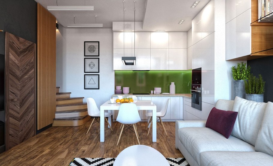 Интерьер таунхауса 100 кв.м