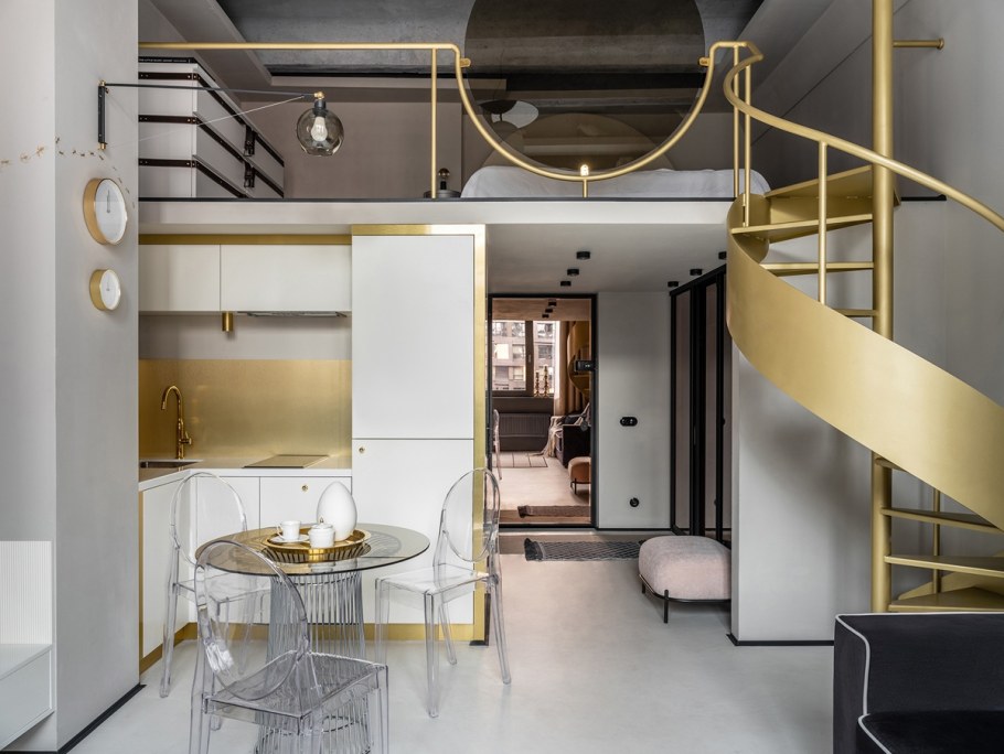 Двухуровневая студия 20 5 кв м