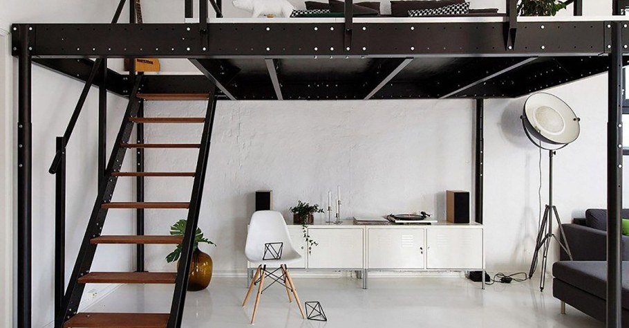 Антресольный второй ярус кровать чердак