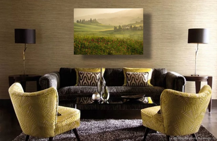 Серый с золотом в интерьере