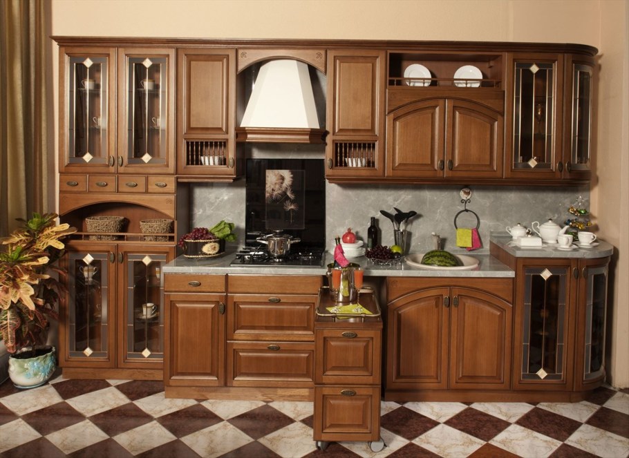 Кухня мебель Черноземья массив дуба