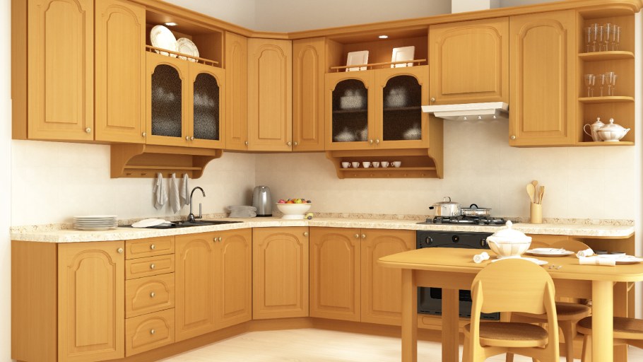 Кухонные гарнитуры из дерева