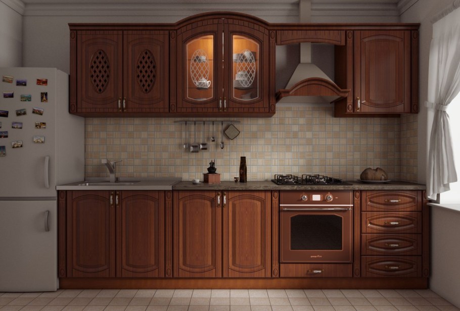 Фасад орех патина Селена 60