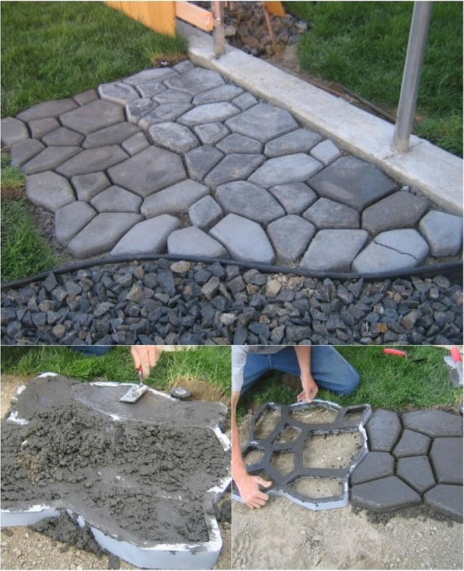 Цементные дорожки на даче