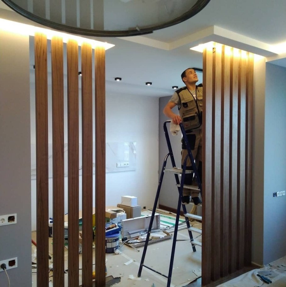 Реечная перегородка с поворотным механизмом Sofia 37