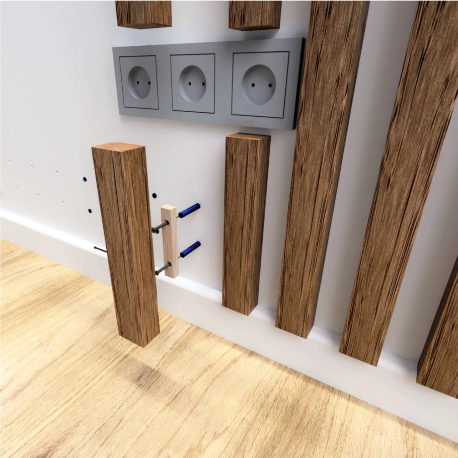 Скрытый крепёж для деревянных реек