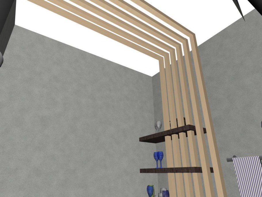 Монтаж реек на стену