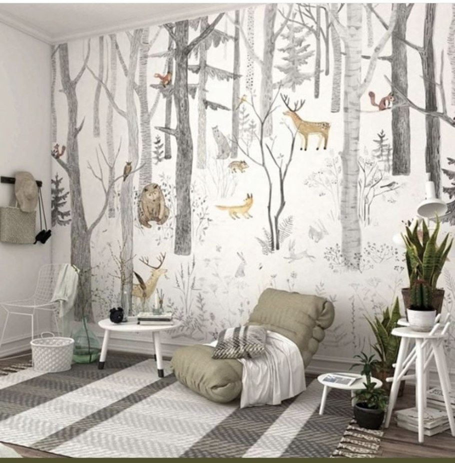 Роспись стен в скандинавском стиле