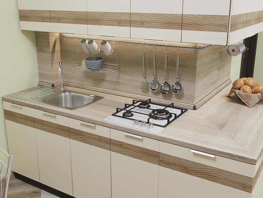 Кухня Терра-01 Смоки софт/ель Карпатская