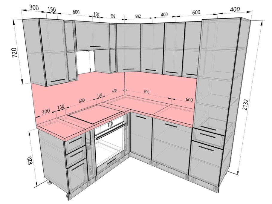Кухня Терра софт Сурская мебель