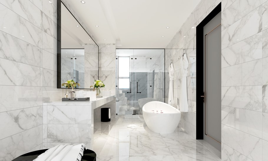 Керамогранит Golden Tile Calacatta Extra белый 595х595 н90500