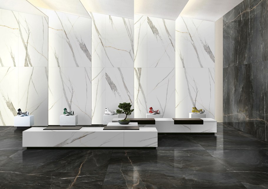 Керамогранит Laminam Bianco Statuario Venato 3000x1000