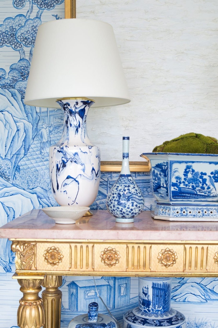 Кухня в стиле Гжель