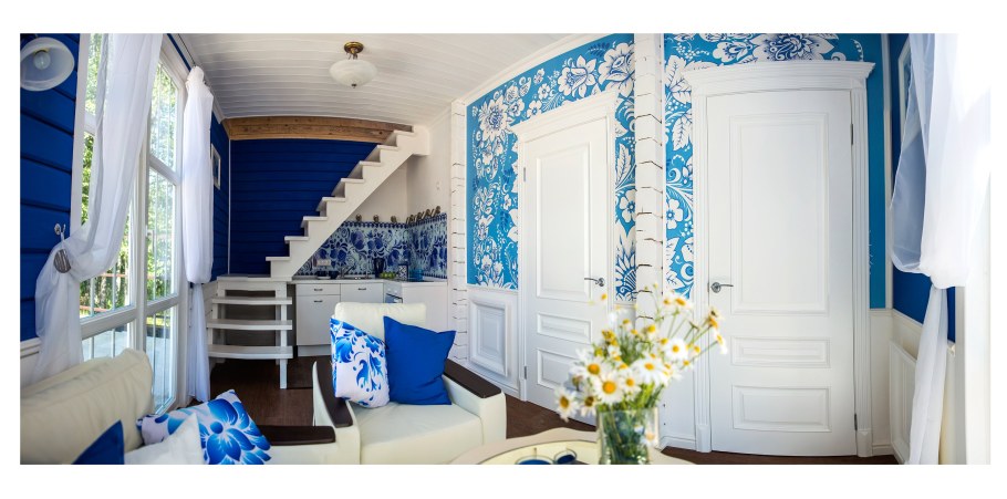 Стиль Гжель в интерьере дома