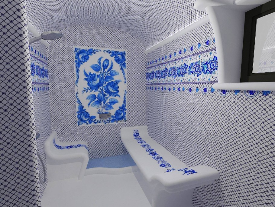 Керамическая плитка Гжель