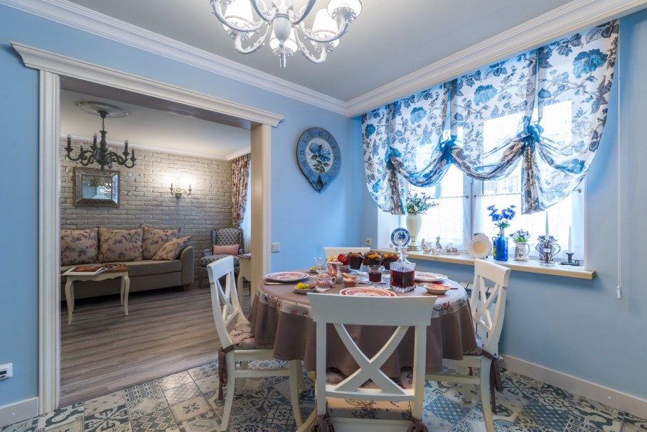 Шторы в стиле Прованс в интерьере