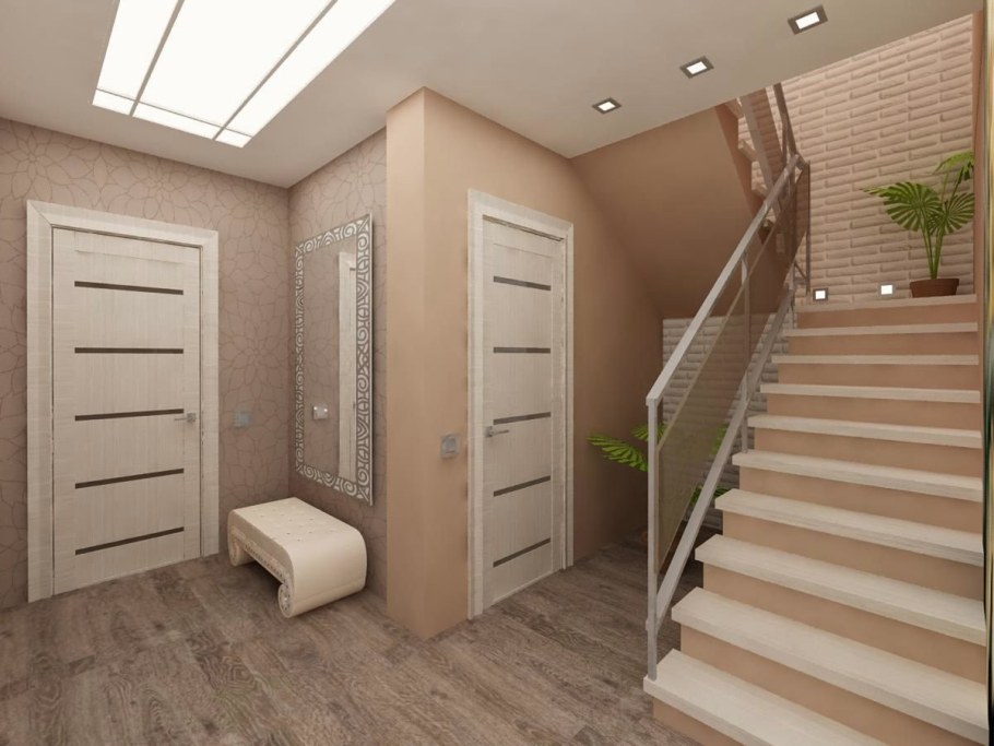 Прихожая с лестницей