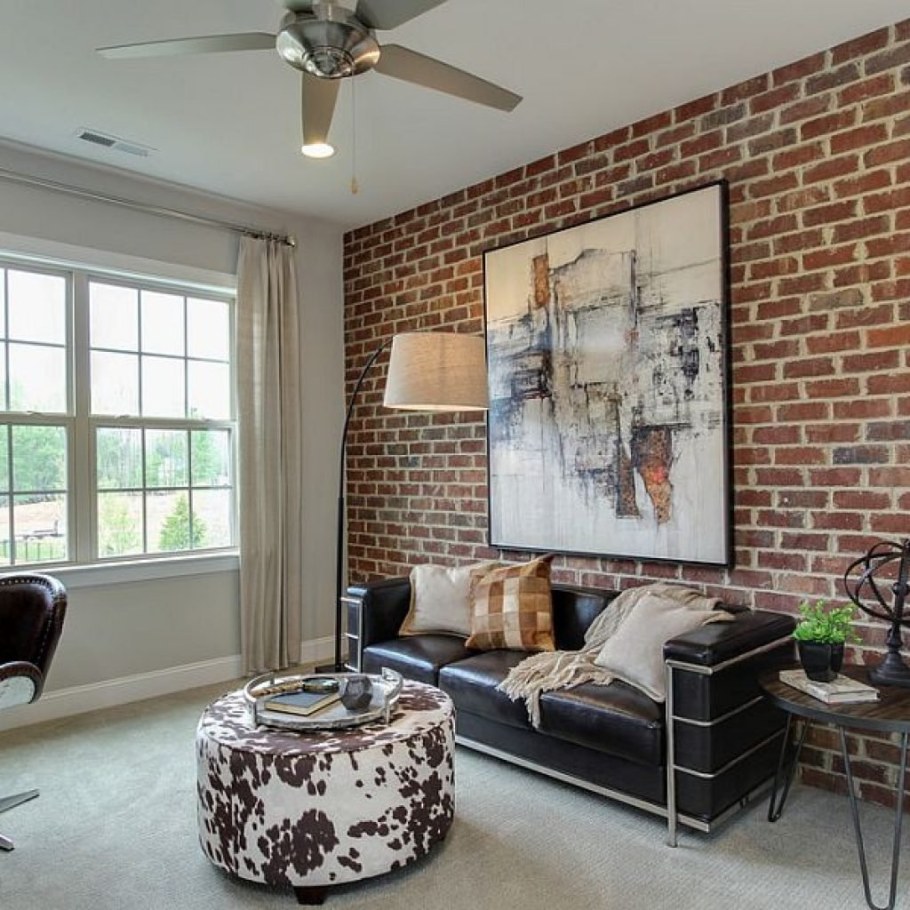 Кирпич в интерьере