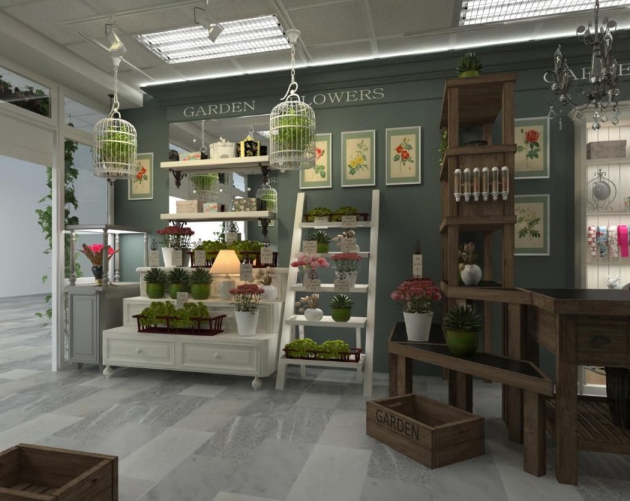 Интерьер цветочного салона