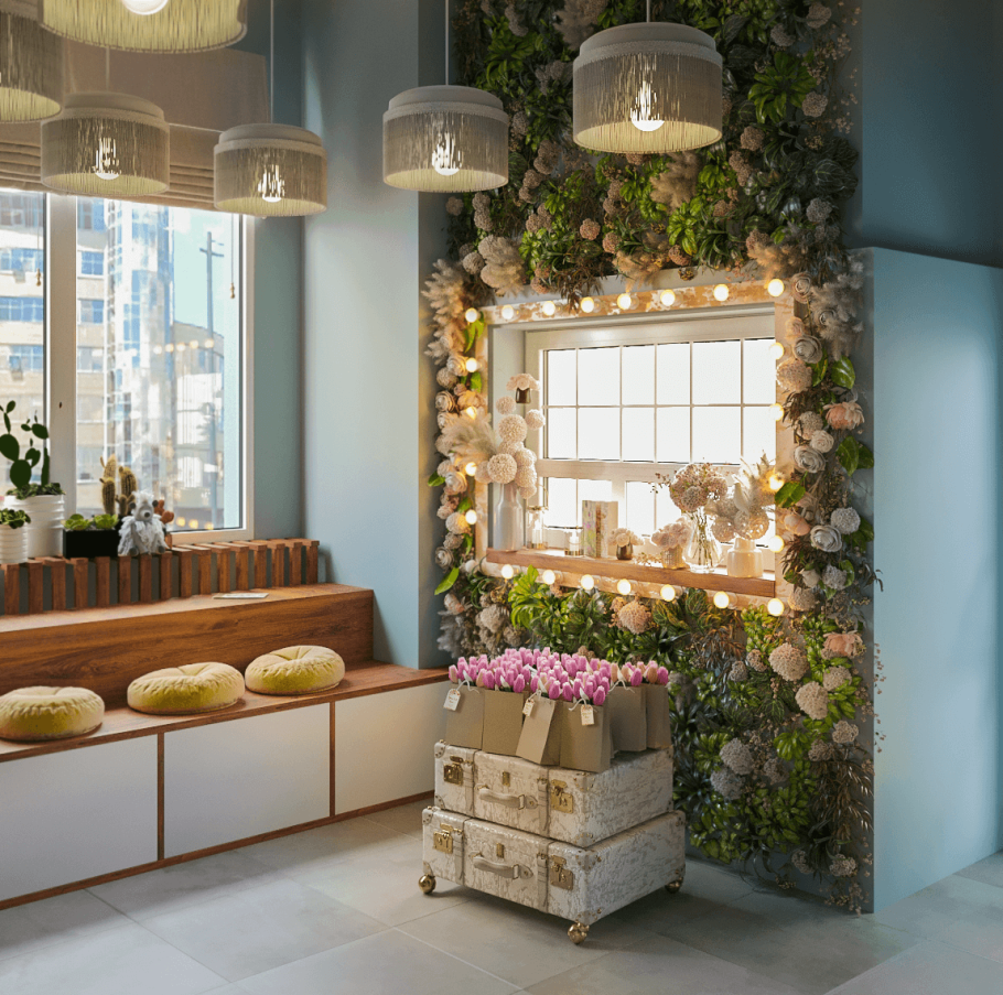 Цветы в интерьере