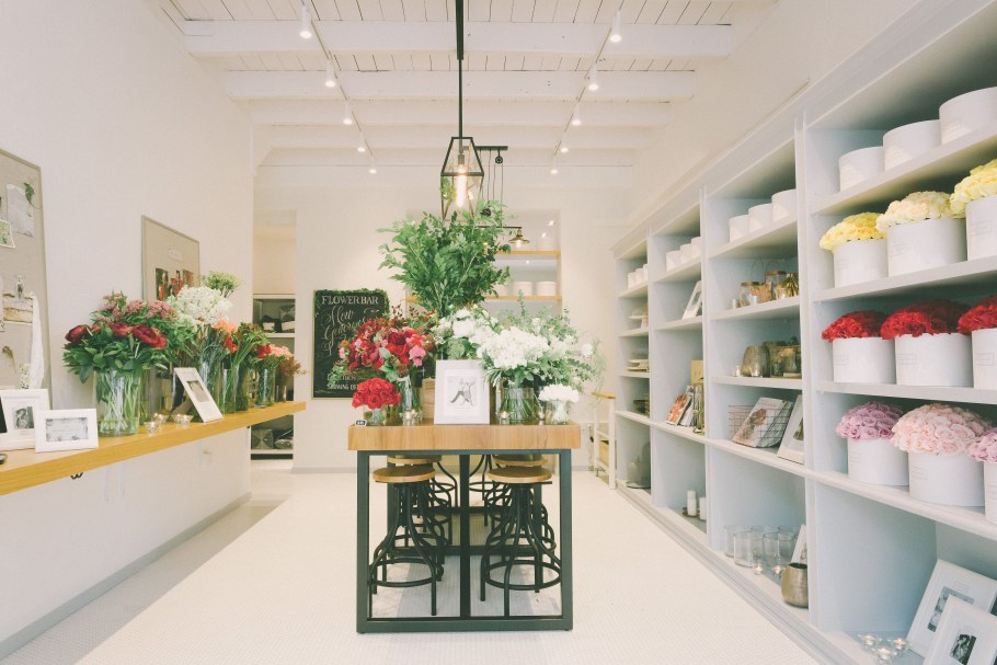 Декор цветочного магазина
