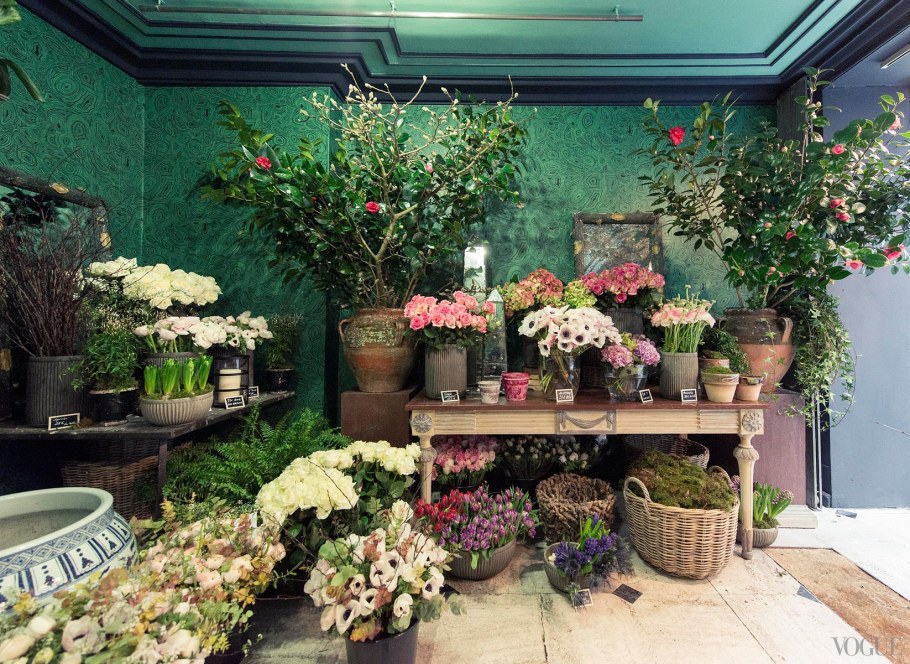 Декор цветочного магазина