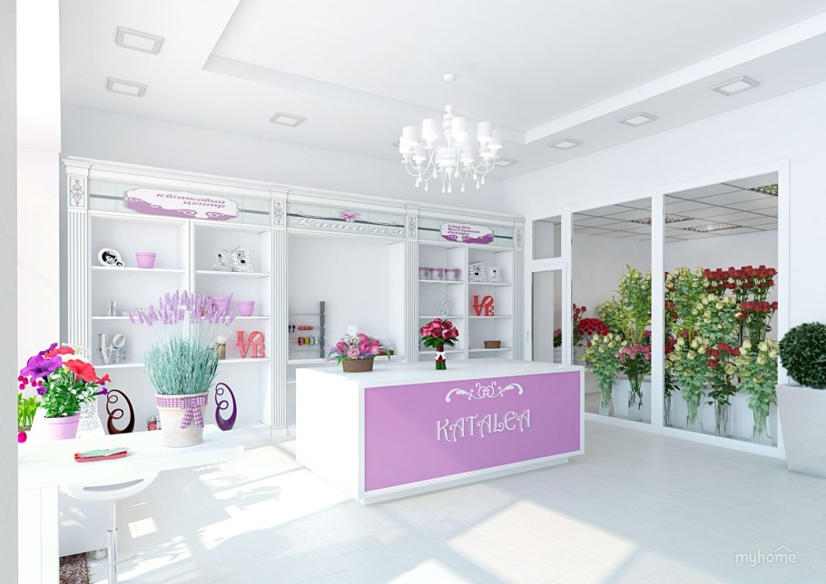 Интерьер цветочного салона