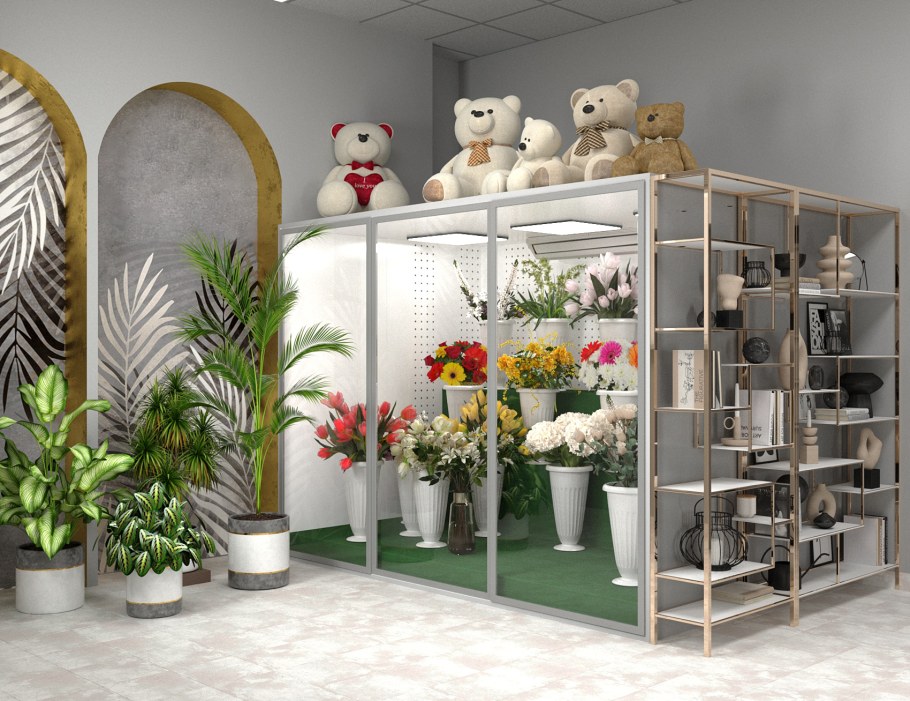 Mid Century floristic Interior